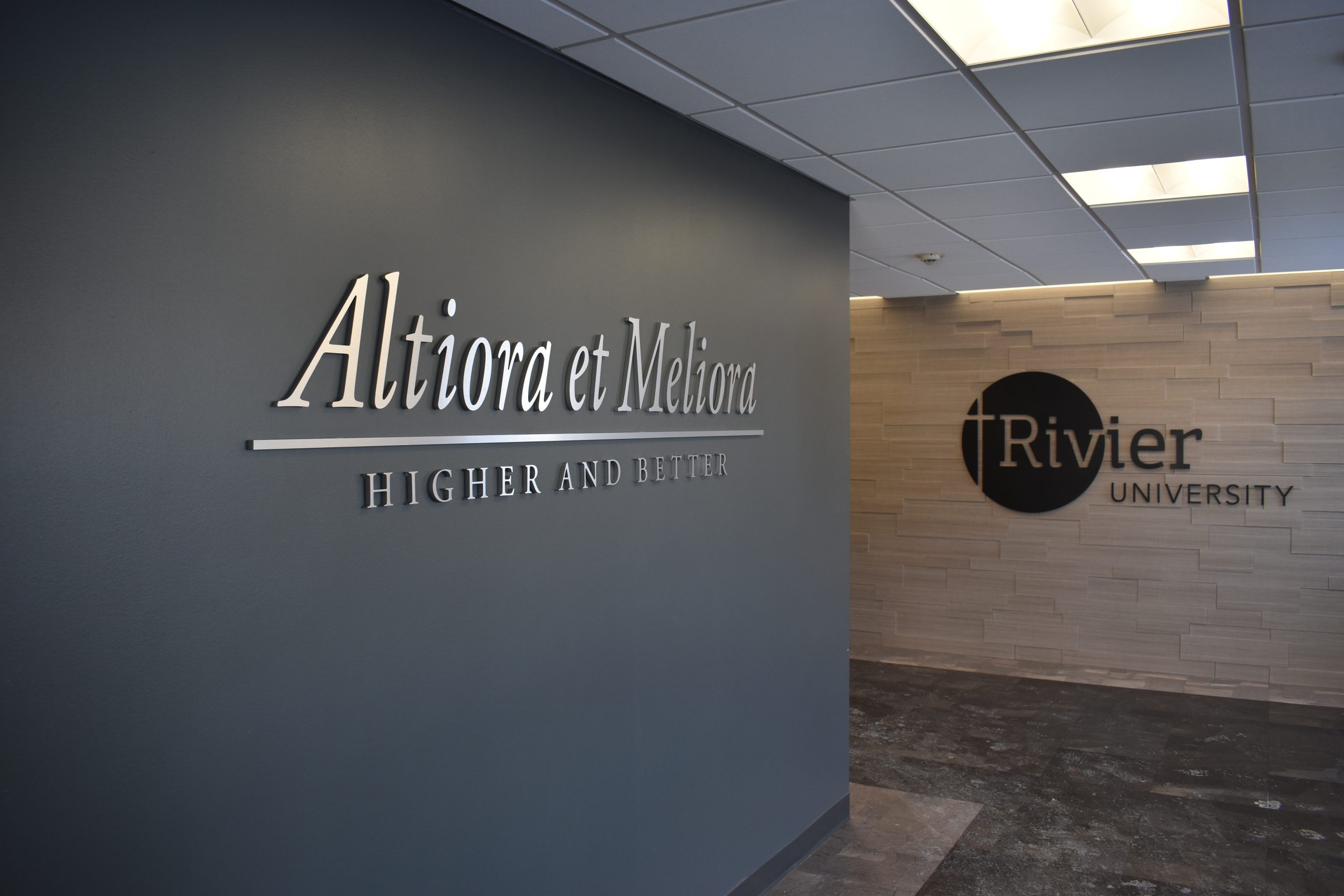 Rivier University interior Branding Brandit