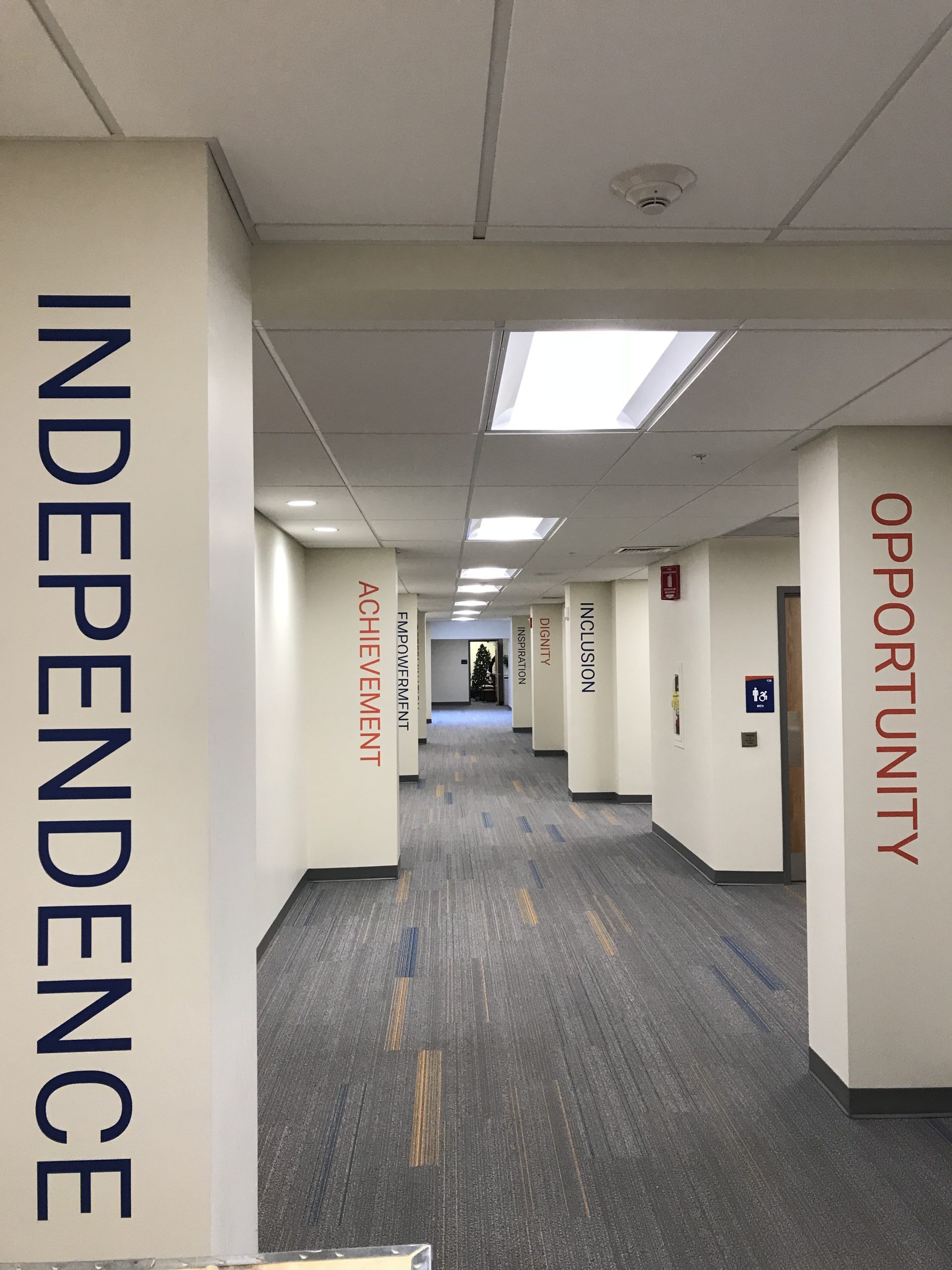 Easterseals Community Connection Hallway Wall | PLACES by Brandit