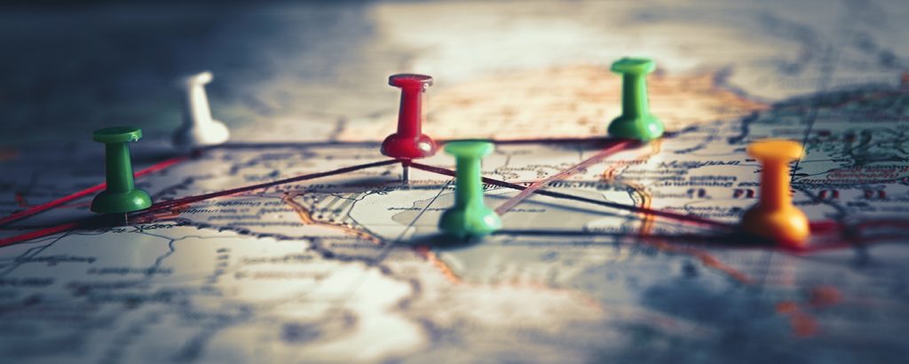 geographic tageting pin