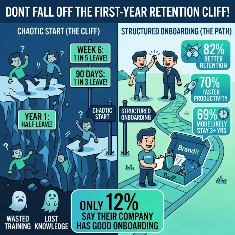 The first year retention cliff