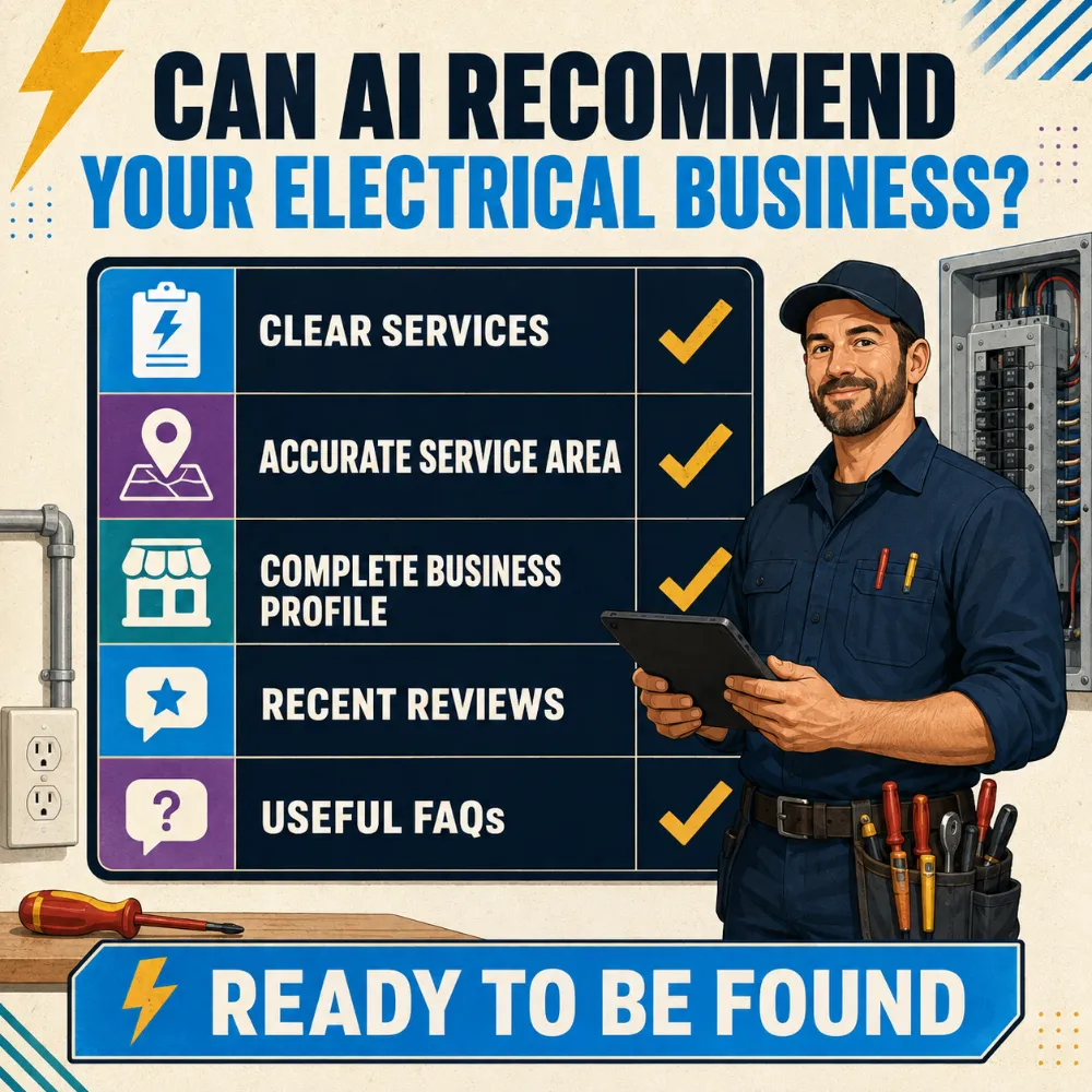 Five-point AI readiness checklist for improving a local electrical company’s digital presence