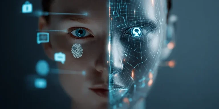 ai vs human split screen